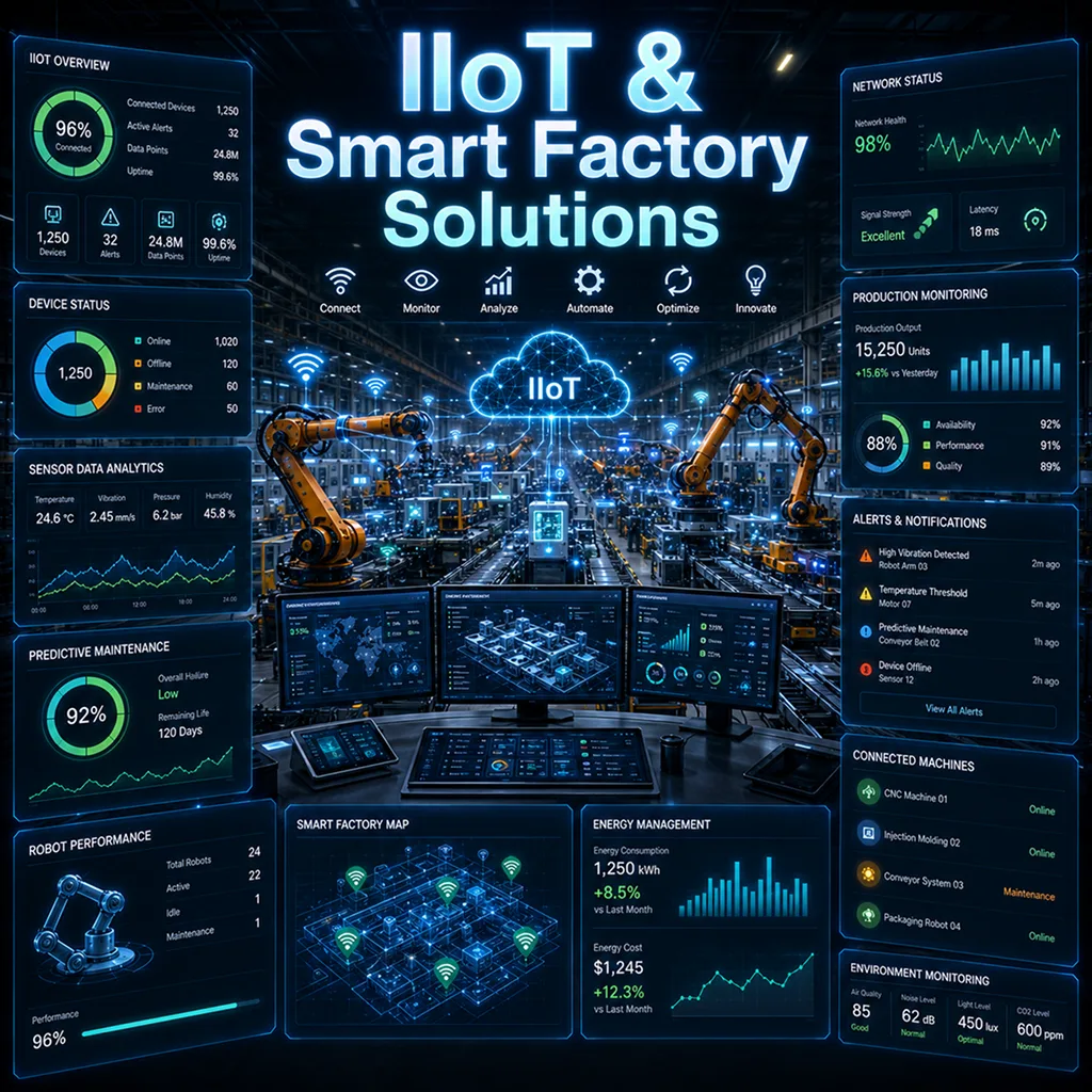 Industrial IoT software development solutions